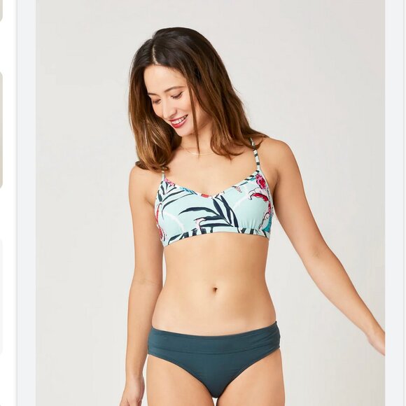 Carve Designs Stinson Swimsuit Top Sea Glass Botanical S NWT - Picture 8 of 8